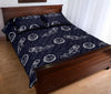 Pattern Print Astronaut Bed Set Quilt-grizzshop