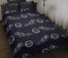 Pattern Print Astronaut Bed Set Quilt-grizzshop