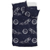 Pattern Print Astronaut Duvet Cover Bedding Set-grizzshop