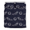 Pattern Print Astronaut Duvet Cover Bedding Set-grizzshop