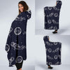 Pattern Print Astronaut Hooded Blanket-grizzshop