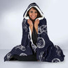 Pattern Print Astronaut Hooded Blanket-grizzshop