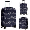 Pattern Print Astronaut Luggage Cover Protector-grizzshop