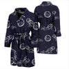 Pattern Print Astronaut Men Long Robe-grizzshop