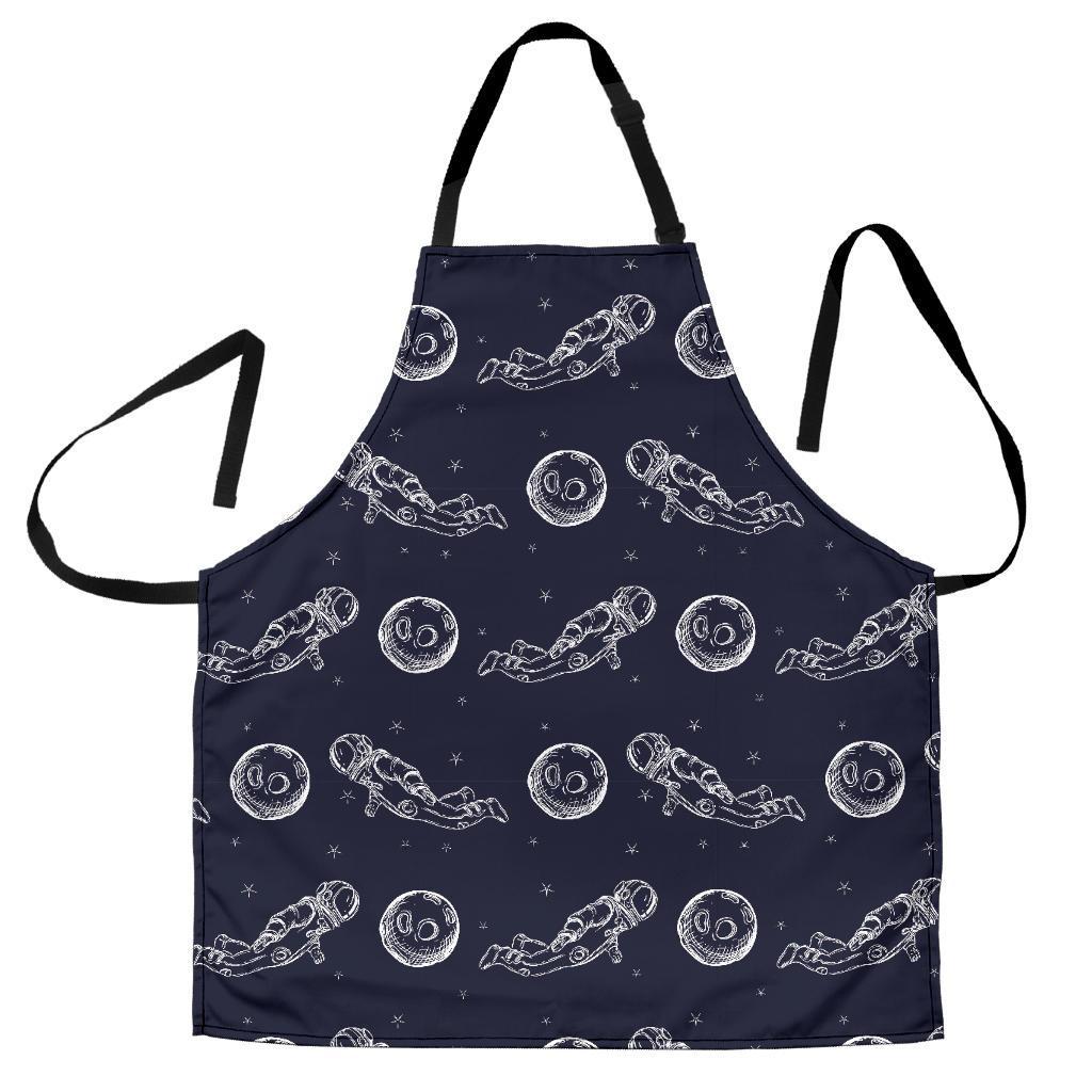 Pattern Print Astronaut Men's Apron-grizzshop