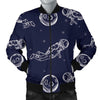 Pattern Print Astronaut Men's Bomber Jacket-grizzshop