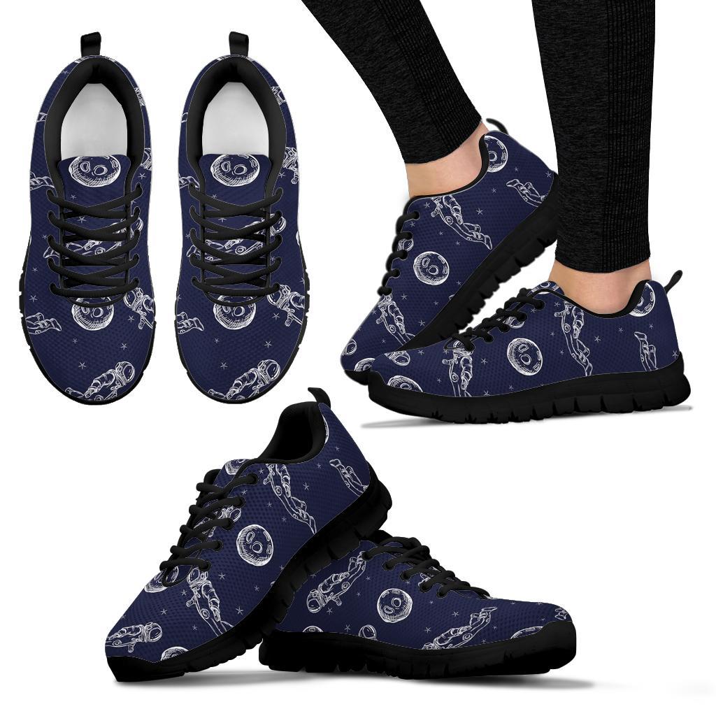 Pattern Print Astronaut Sneaker Shoes For Men Women-grizzshop