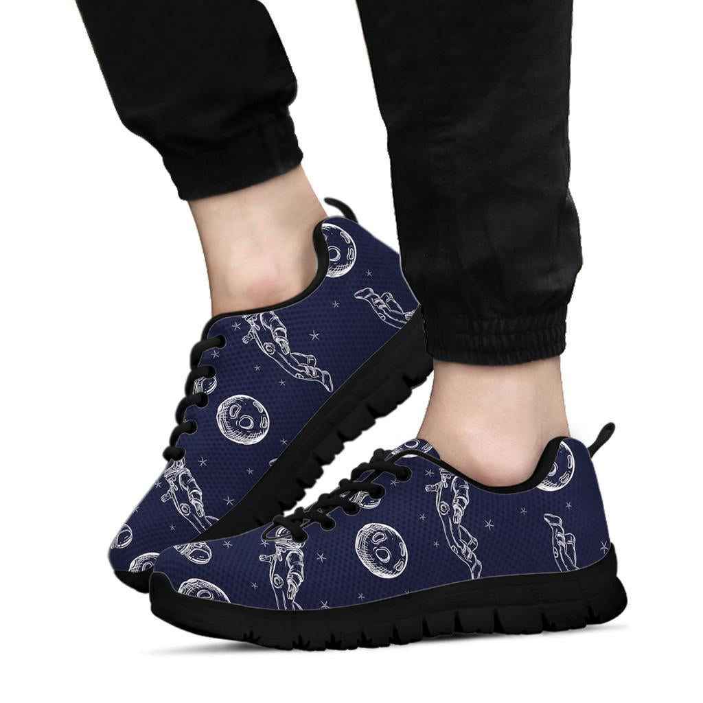 Pattern Print Astronaut Sneaker Shoes For Men Women-grizzshop