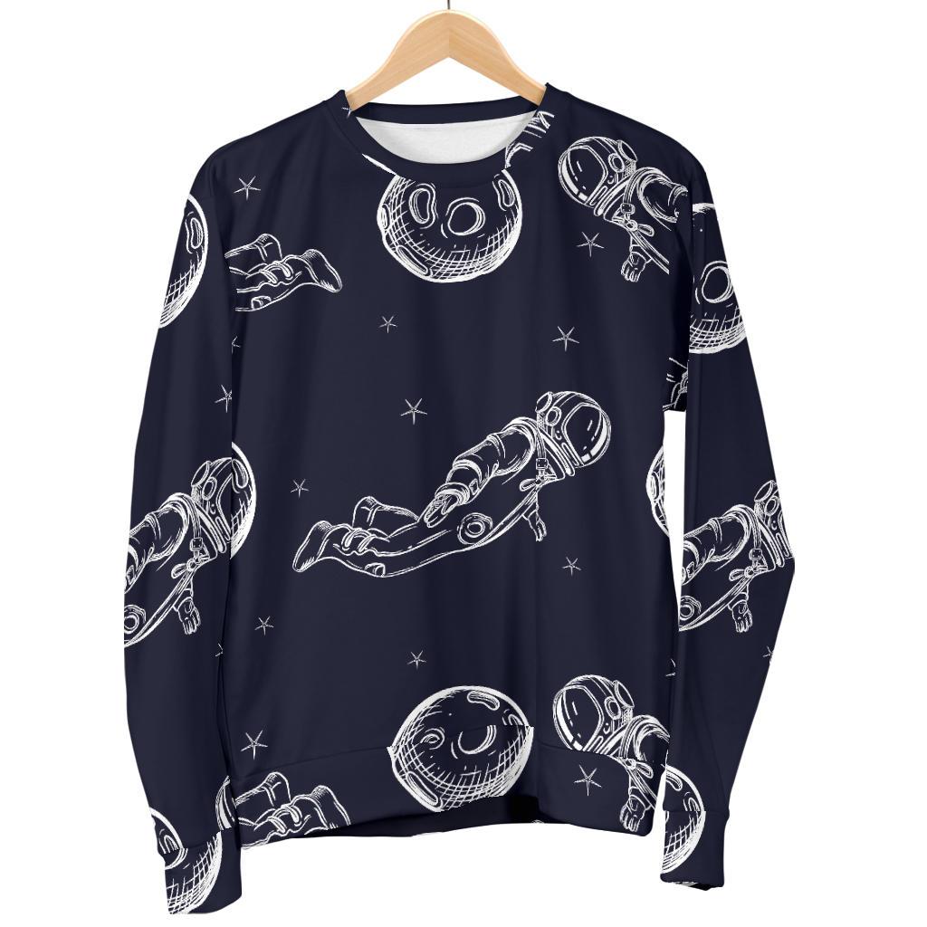 Pattern Print Astronaut Women's Sweatshirt-grizzshop