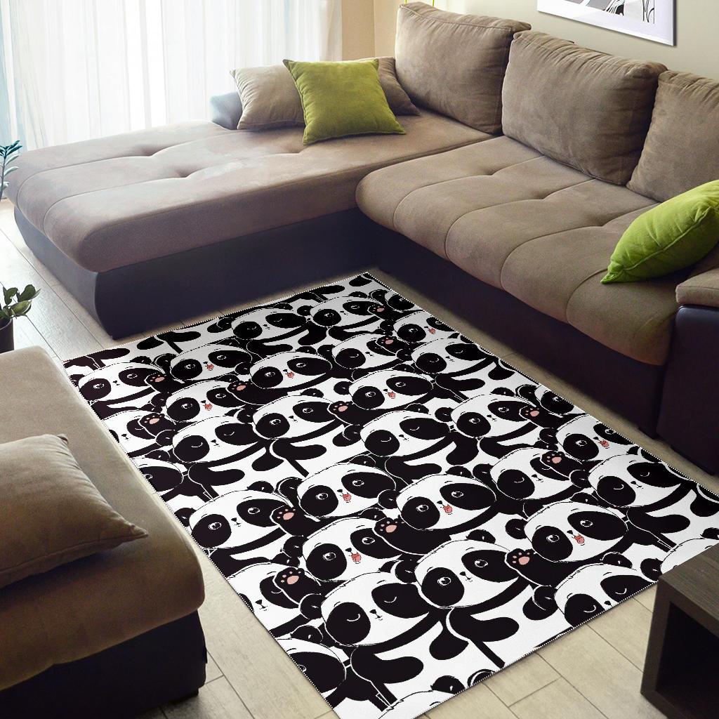 Pattern Print Baby Panda Floor Mat-grizzshop