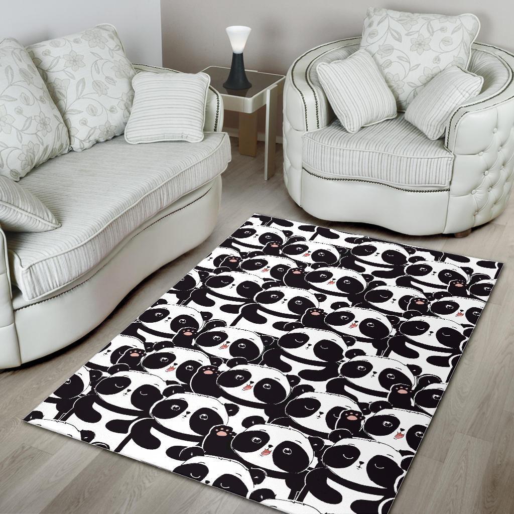 Pattern Print Baby Panda Floor Mat-grizzshop