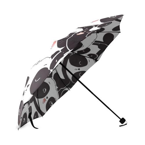 Pattern Print Baby Panda Foldable Umbrella-grizzshop