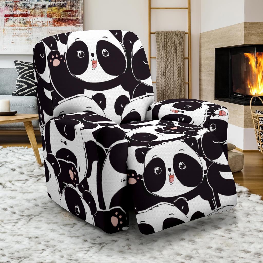 Pattern Print Baby Panda Recliner Cover-grizzshop