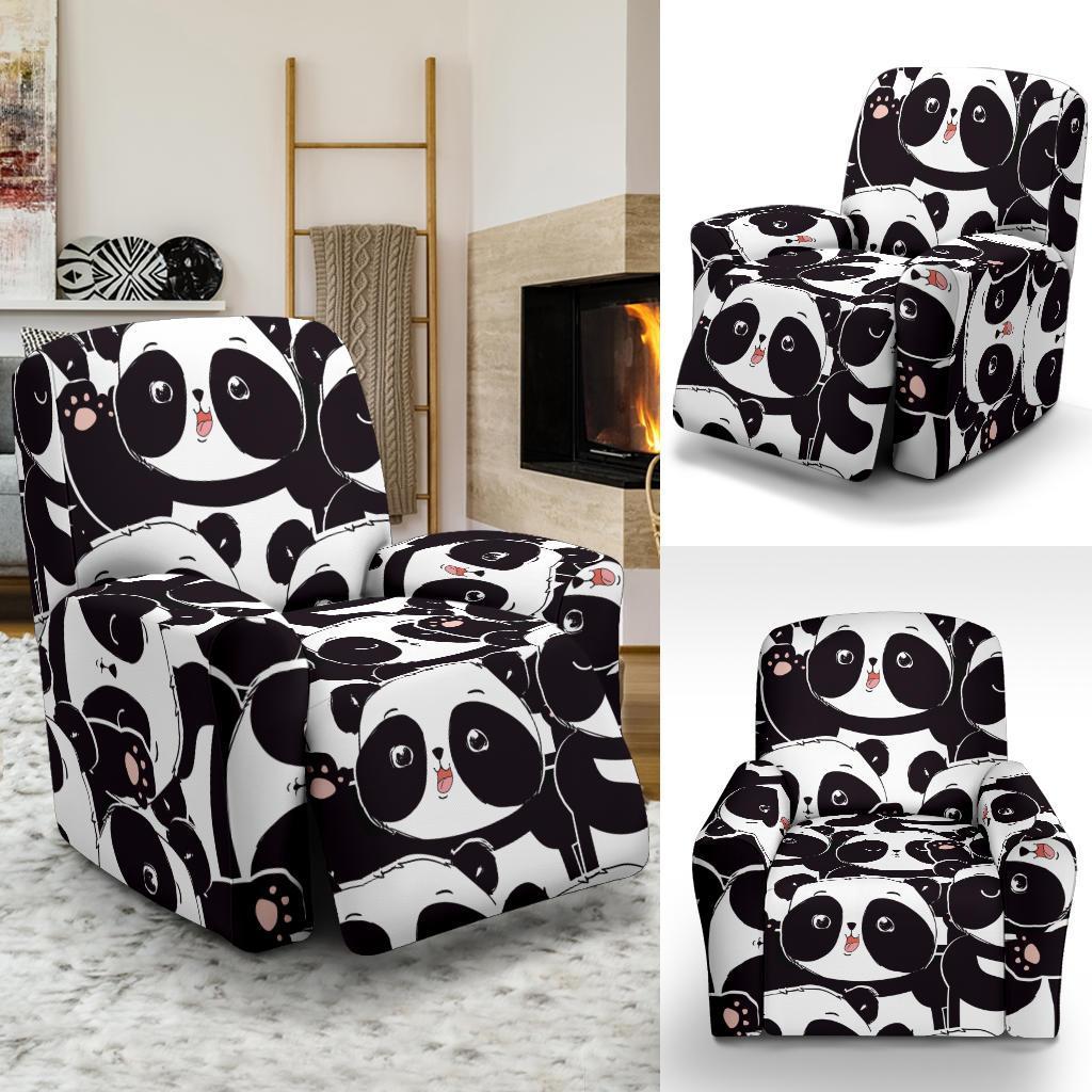 Pattern Print Baby Panda Recliner Cover-grizzshop