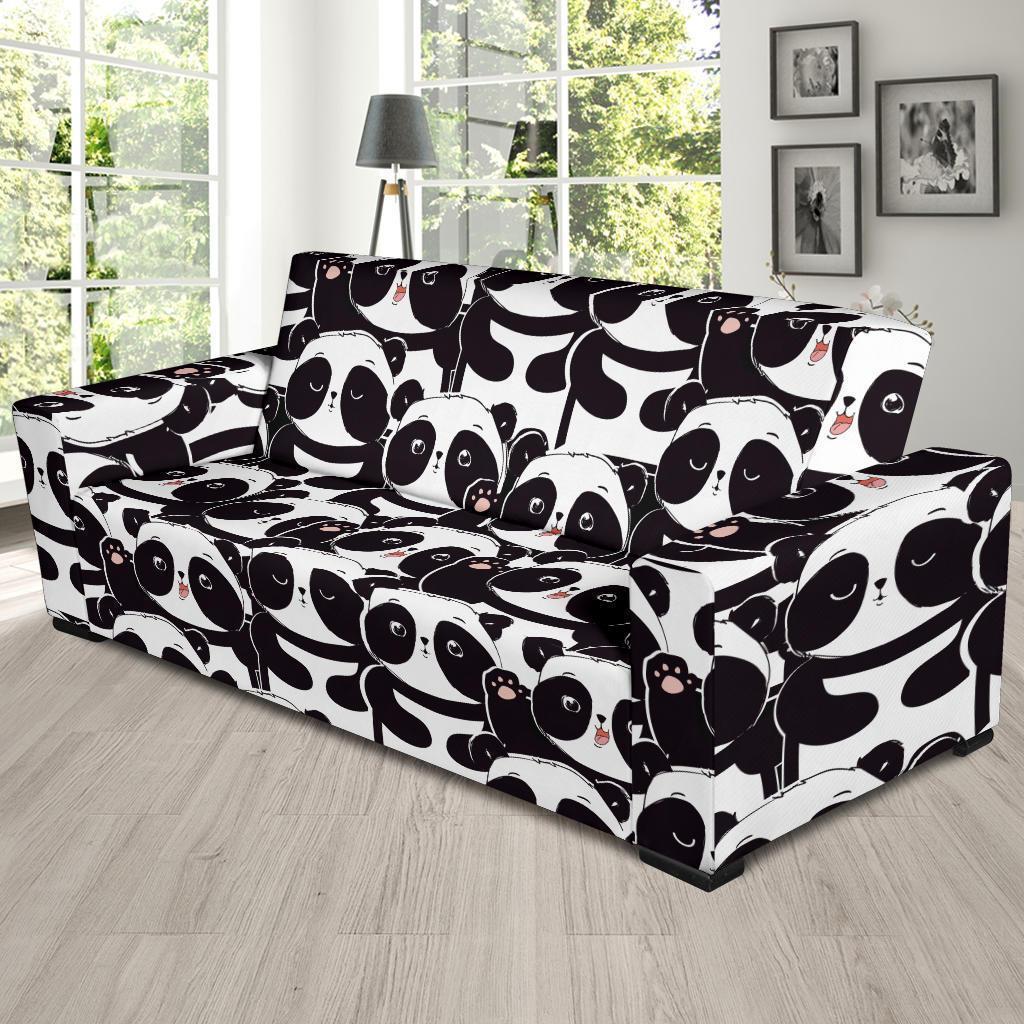 Pattern Print Baby Panda Sofa Covers-grizzshop