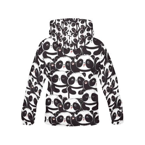 Pattern Print Baby Panda Women Pullover Hoodie-grizzshop