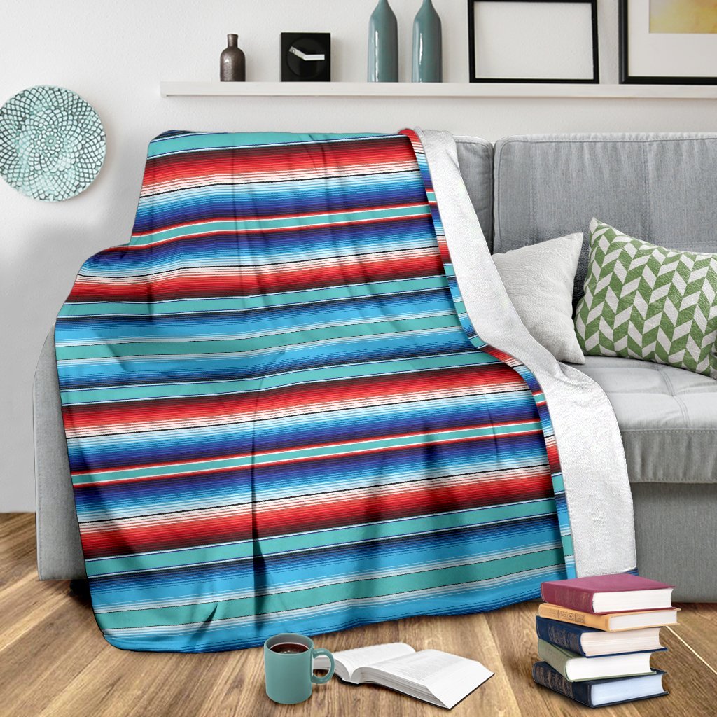 Pattern Print Baja Mexican Blanket Serape Blanket-grizzshop