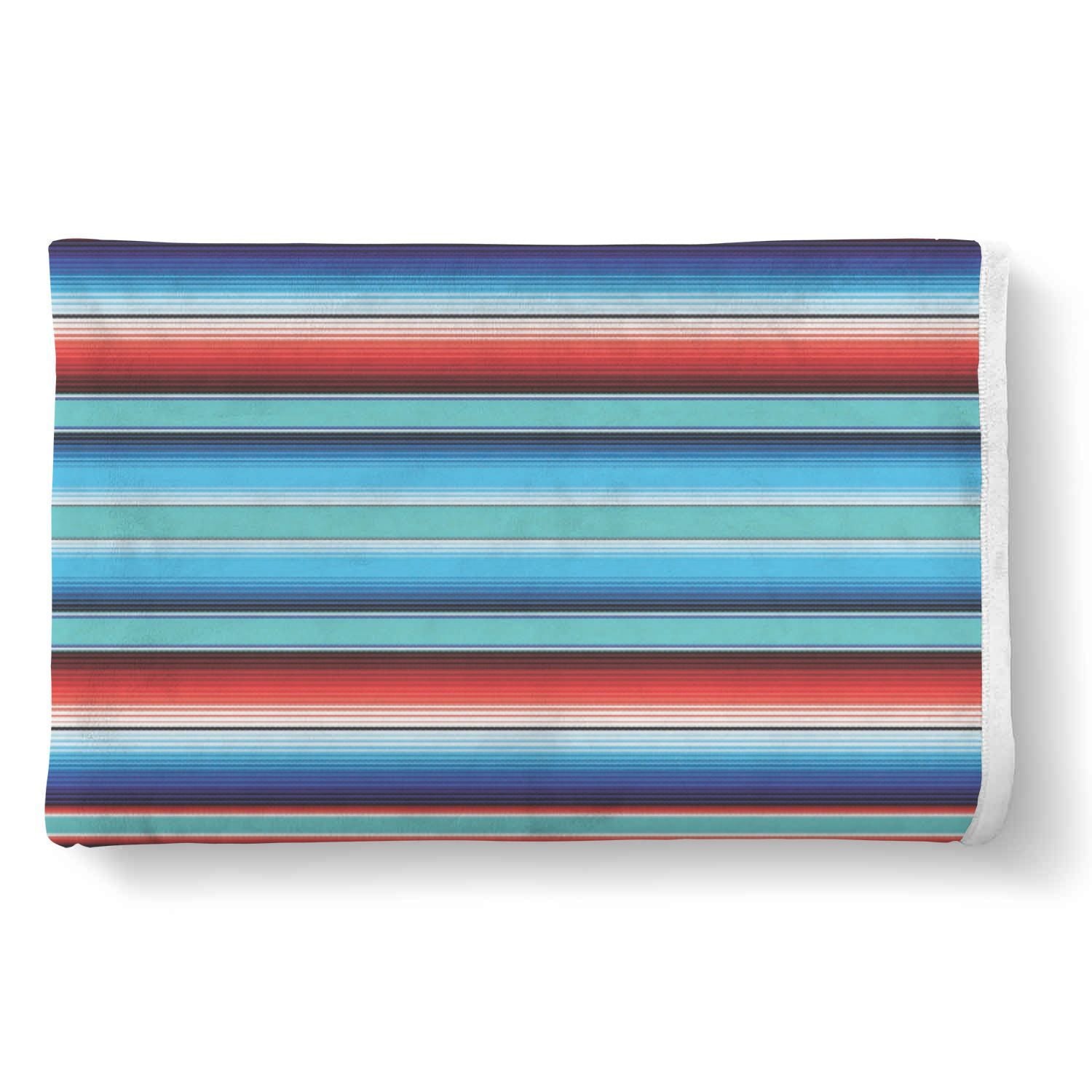 Pattern Print Baja Mexican Blanket Serape Throw Blanket-grizzshop