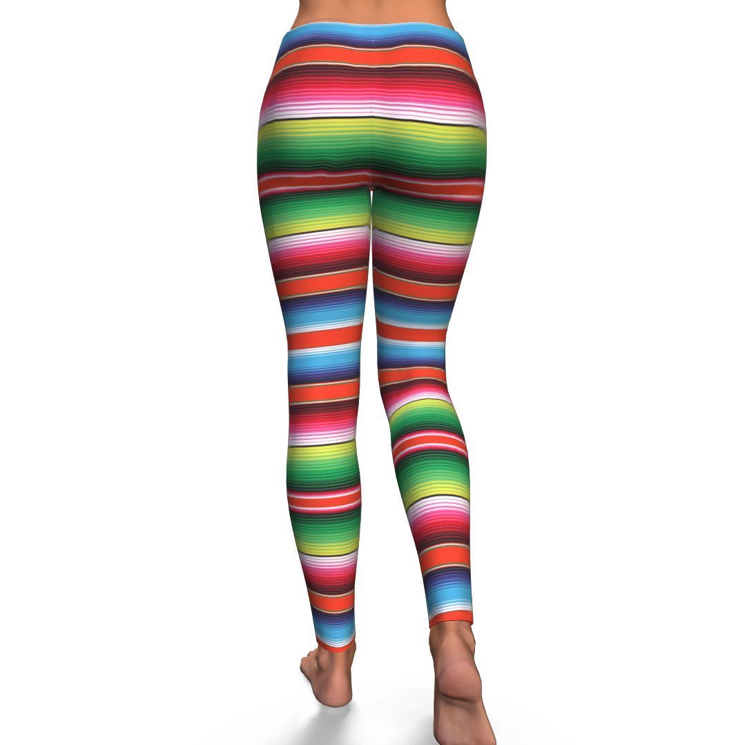 Pattern Print Baja Serape Mexican Blanket Pattern Women Leggings-grizzshop