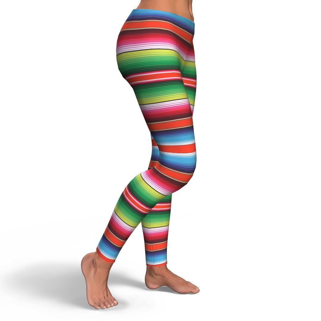 Pattern Print Baja Serape Mexican Blanket Pattern Women Leggings-grizzshop