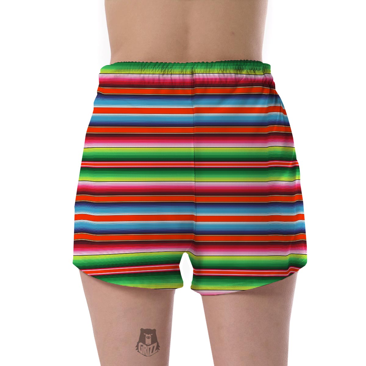 Pattern Print Baja Serape Mexican Blanket Women's Shorts-grizzshop
