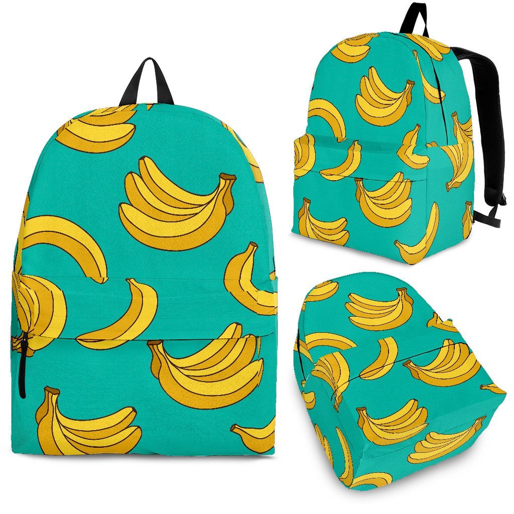 Pattern Print Banana Backpack-grizzshop