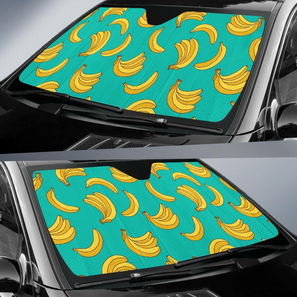 Pattern Print Banana Car Sun Shade-grizzshop