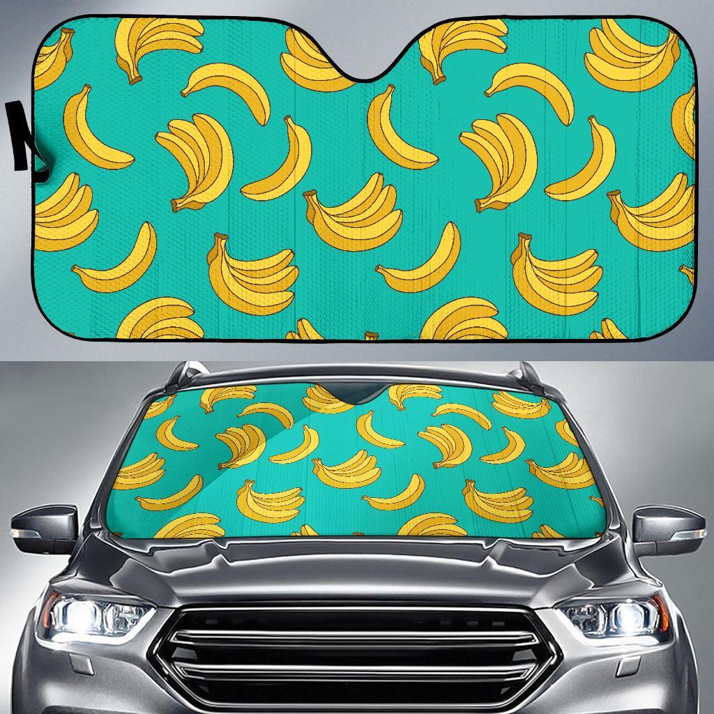 Pattern Print Banana Car Sun Shade-grizzshop