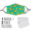 Pattern Print Banana Face Mask-grizzshop