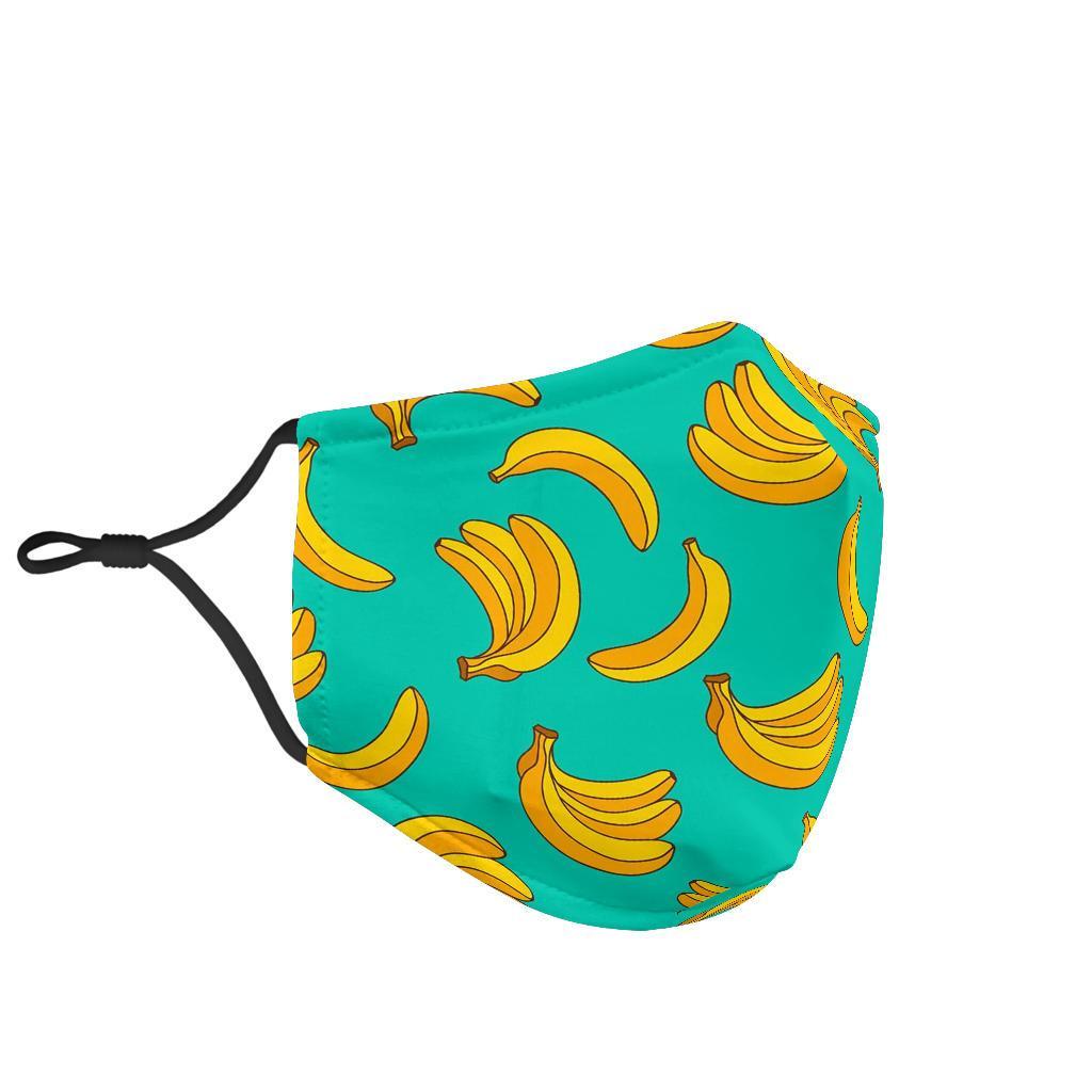 Pattern Print Banana Face Mask-grizzshop