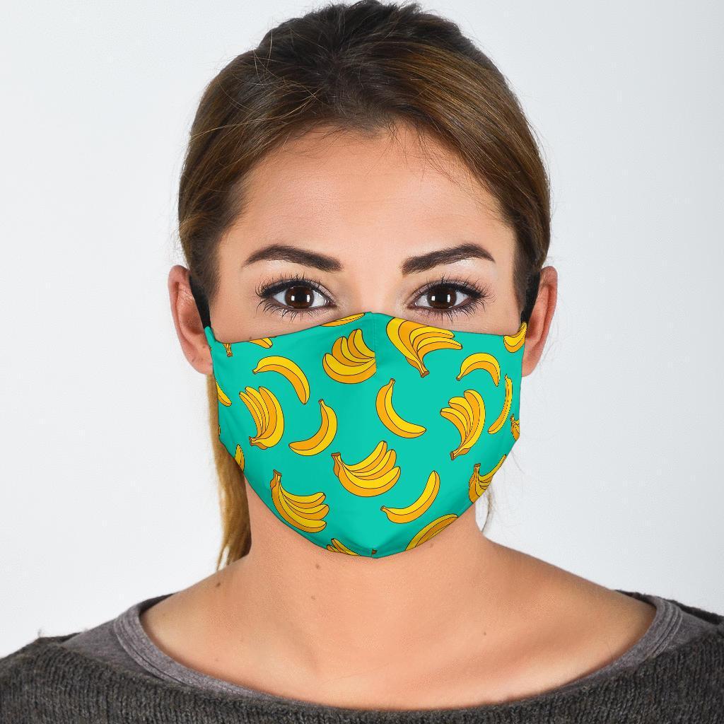 Pattern Print Banana Face Mask-grizzshop