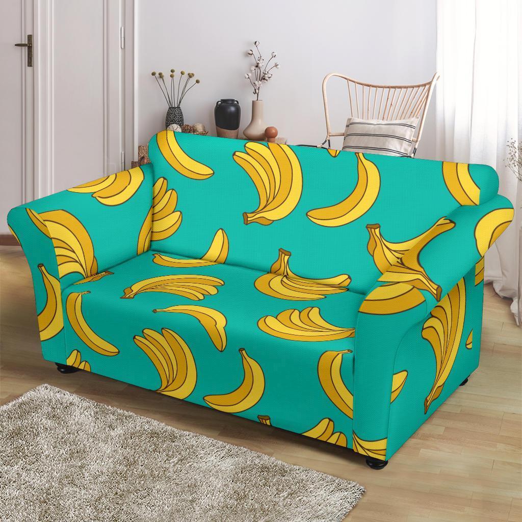 Pattern Print Banana Loveseat Cover-grizzshop