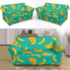 Pattern Print Banana Loveseat Cover-grizzshop