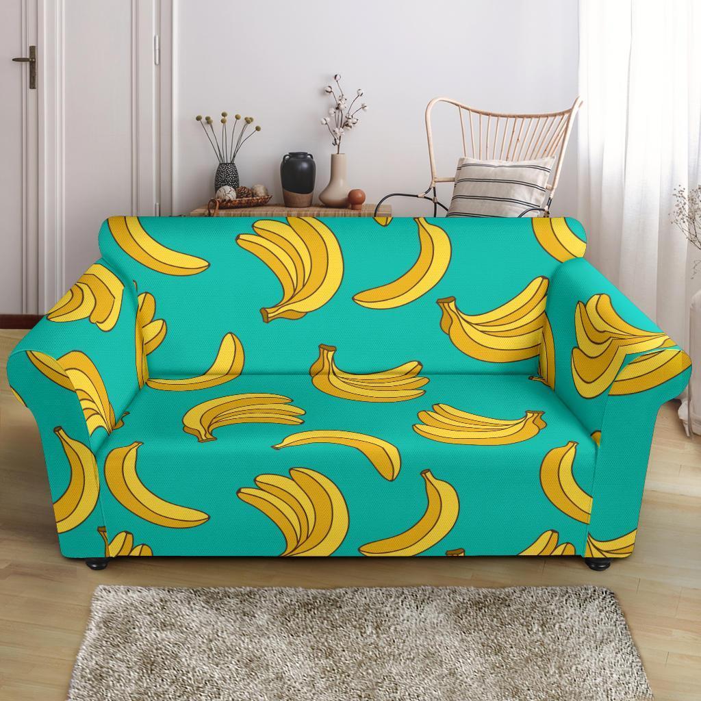 Pattern Print Banana Loveseat Cover-grizzshop