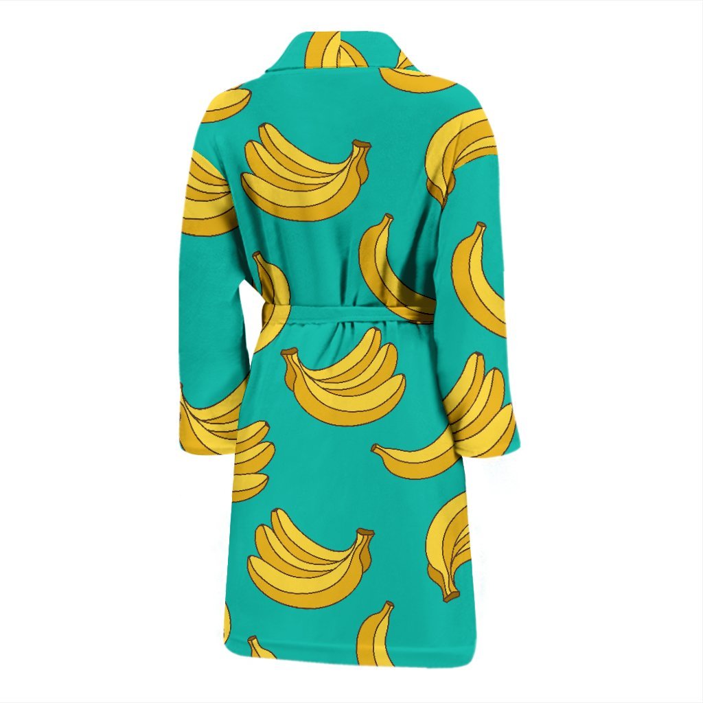 Pattern Print Banana Men Long Robe-grizzshop