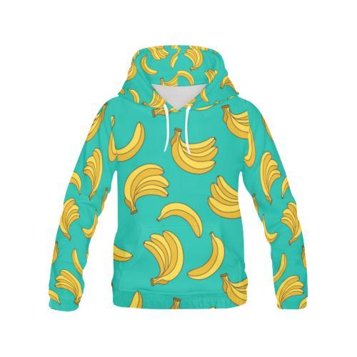 Pattern Print Banana Men Pullover Hoodie-grizzshop