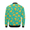 Pattern Print Banana Men's Bomber Jacket-grizzshop