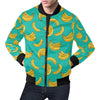 Pattern Print Banana Men's Bomber Jacket-grizzshop