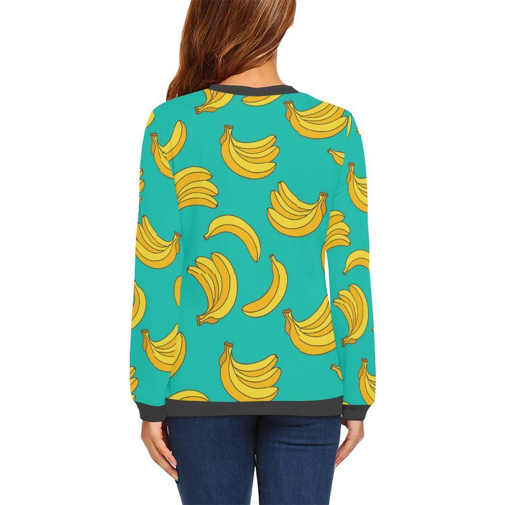 Pattern Print Banana Women's Sweatshirt-grizzshop