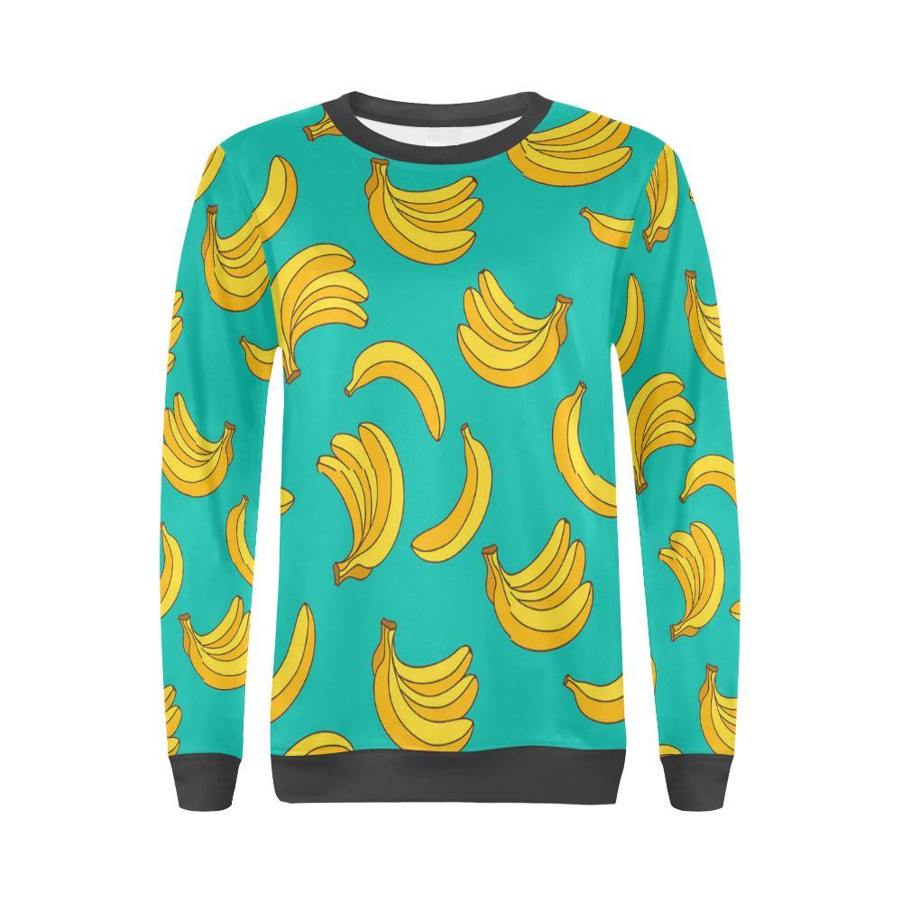 Pattern Print Banana Women's Sweatshirt-grizzshop