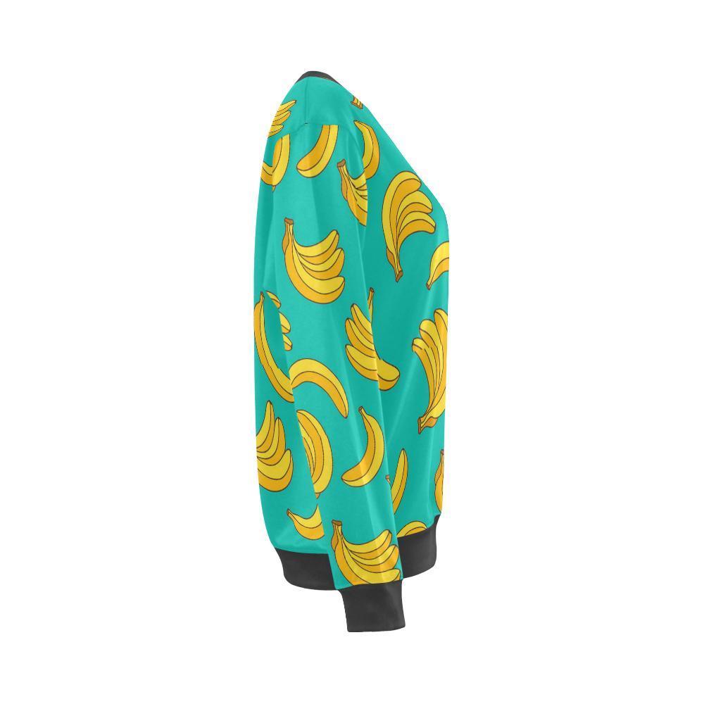 Pattern Print Banana Women's Sweatshirt-grizzshop