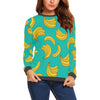 Pattern Print Banana Women's Sweatshirt-grizzshop