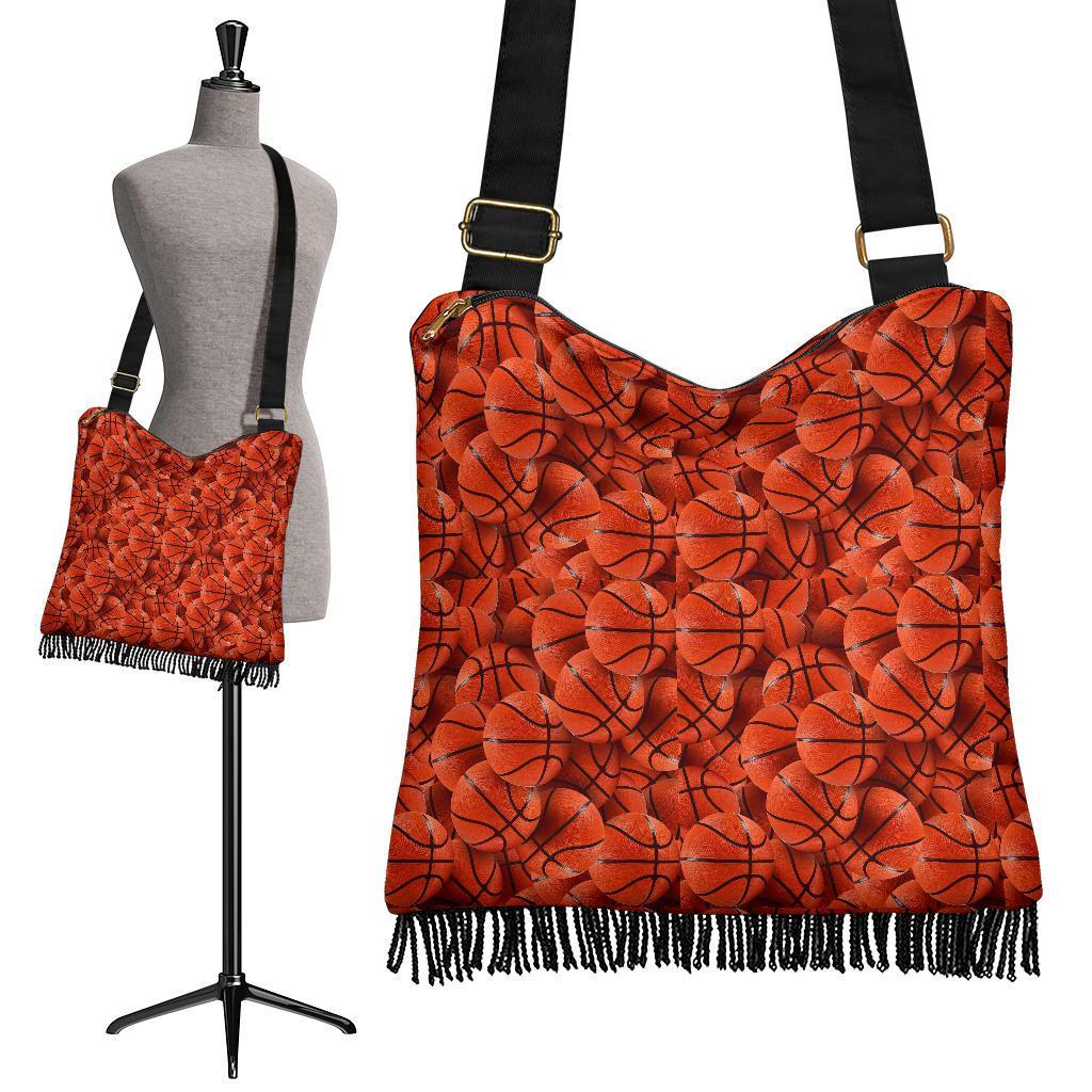 Pattern Print Basketball Crossbody Bags-grizzshop