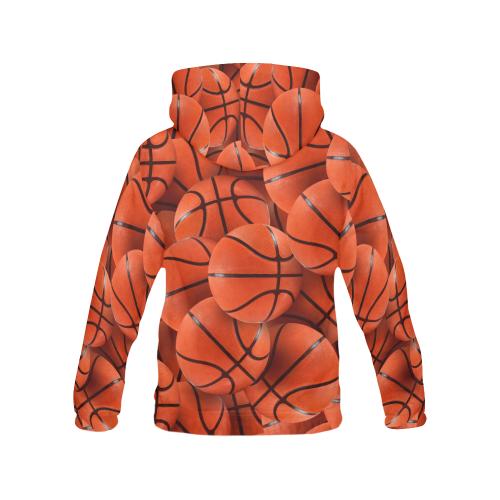 Pattern Print Basketball Men Pullover Hoodie-grizzshop