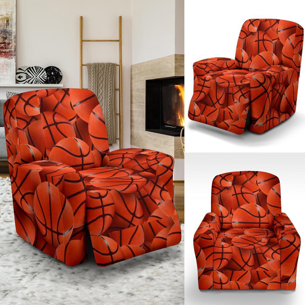 Pattern Print Basketball Recliner Cover-grizzshop