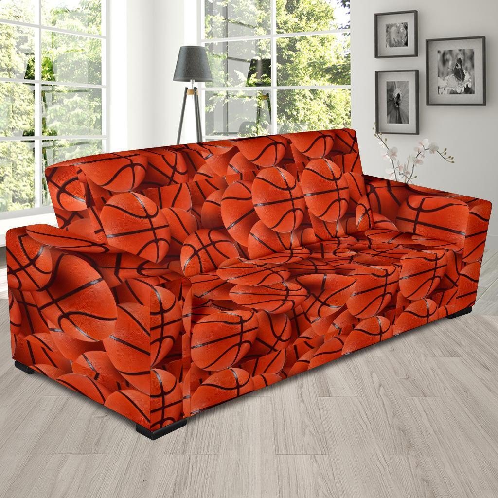 Pattern Print Basketball Sofa Covers-grizzshop