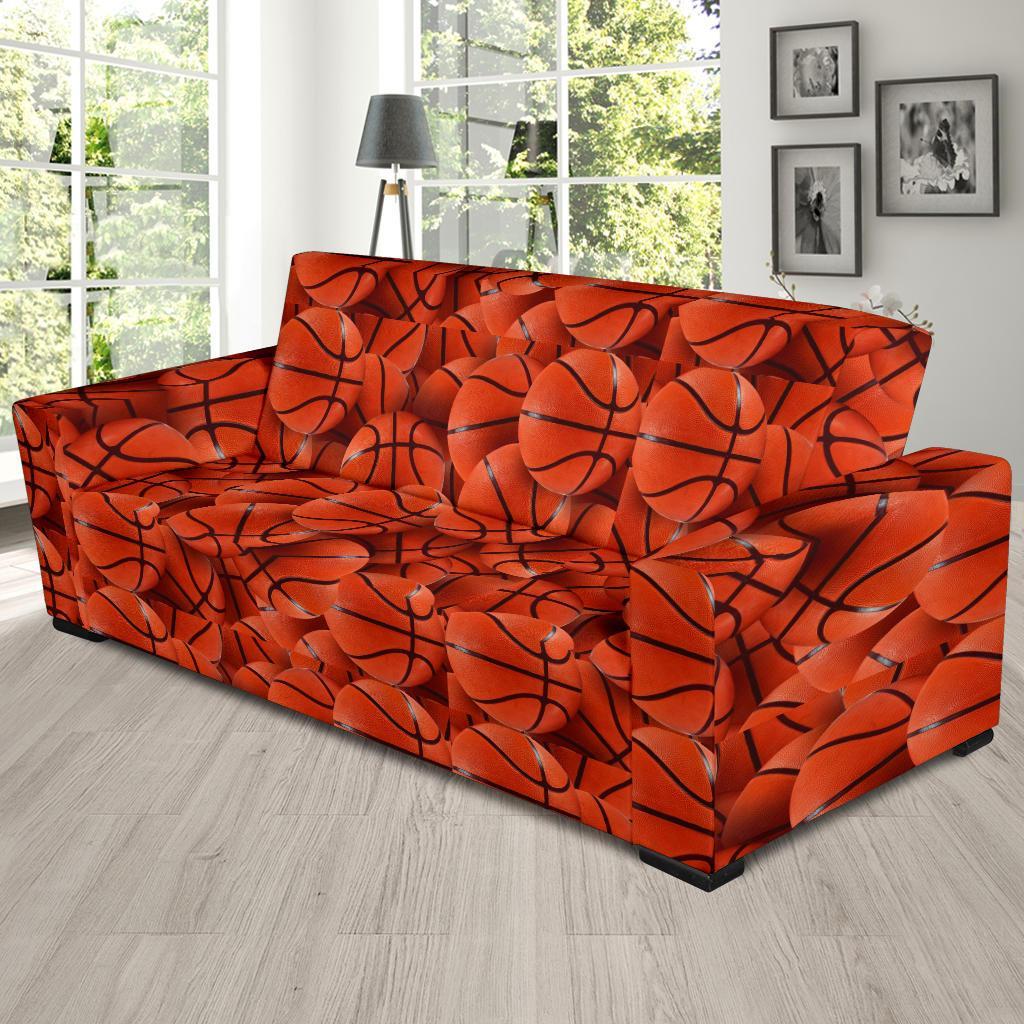 Pattern Print Basketball Sofa Covers-grizzshop