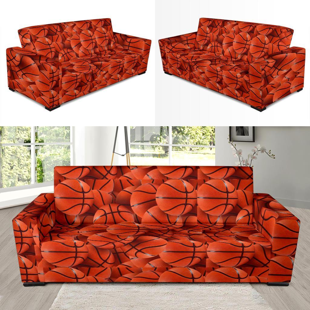 Pattern Print Basketball Sofa Covers-grizzshop