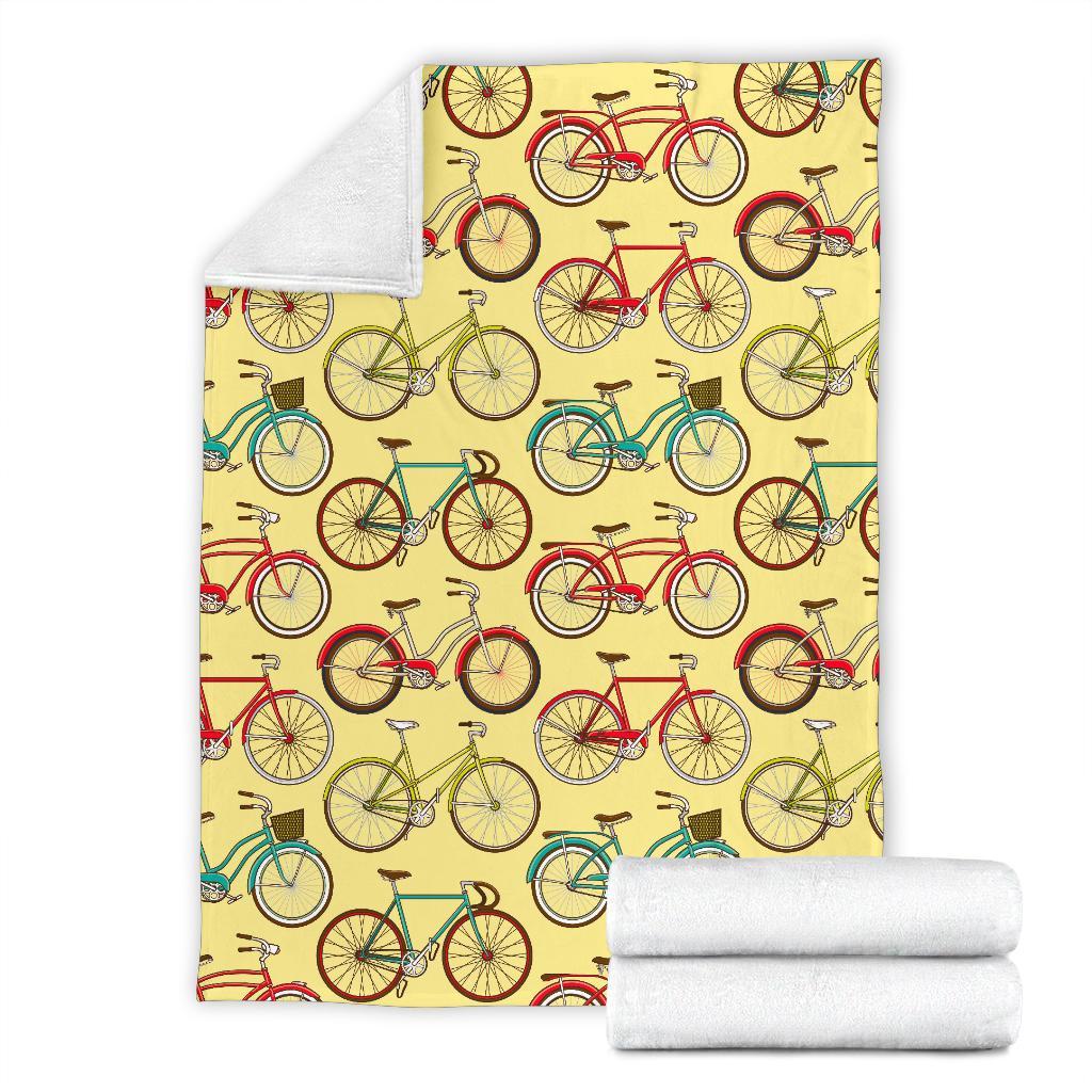 Pattern Print Bicycle Blanket-grizzshop