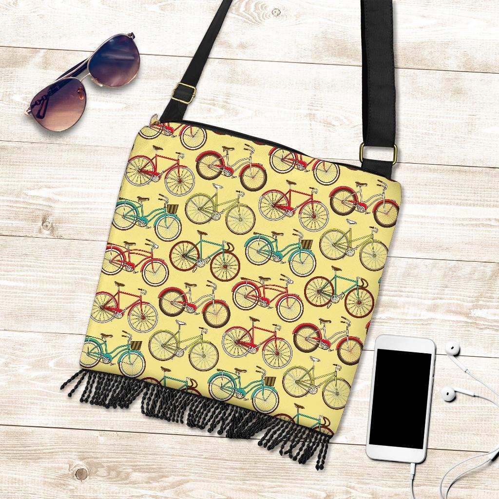 Pattern Print Bicycle Crossbody bags-grizzshop